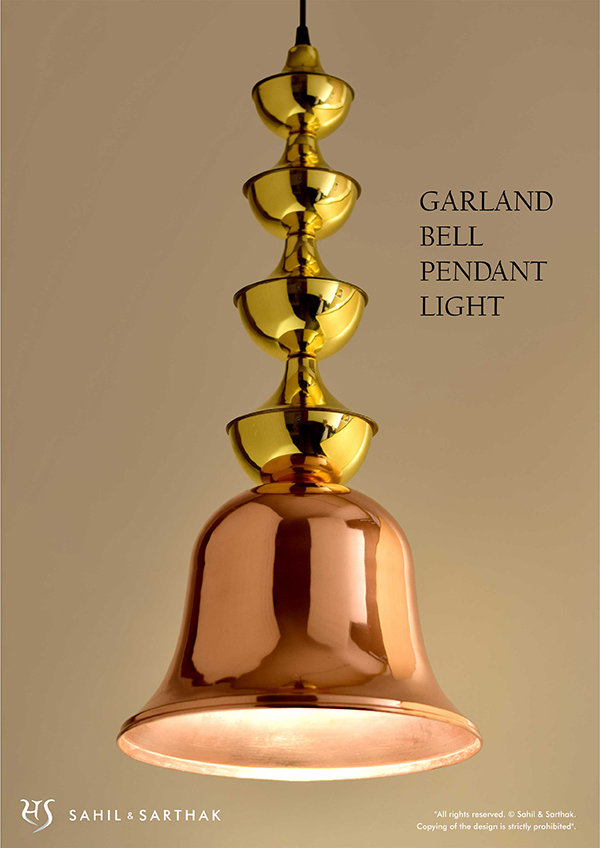 Garland Bell Pendant Lamp by Sahil & Sarthak
